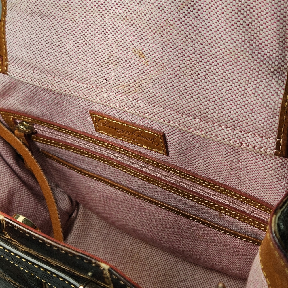 Dooney & Bourke 11.5x9x5" Bag Barlow Croc Embossed Florentine Vacchetta Leather - Picture 11 of 14